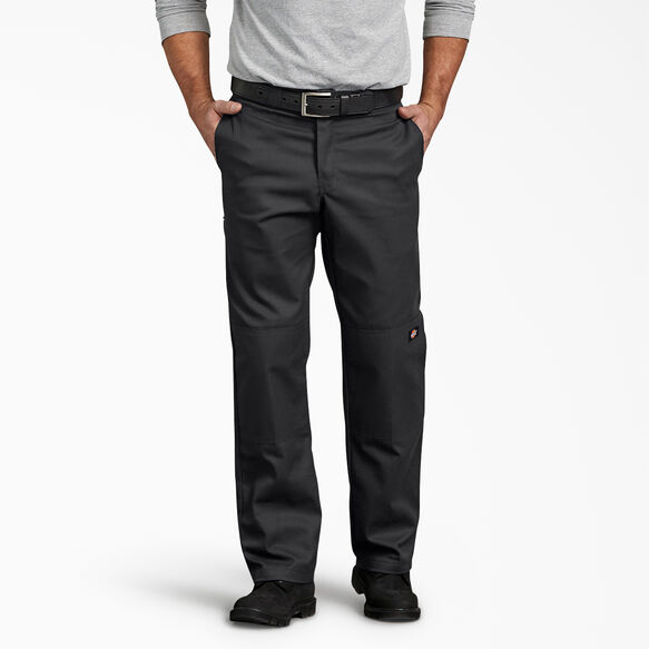 FLEX Regular Fit Double Knee Work Pants - Black &#40;BK&#41;