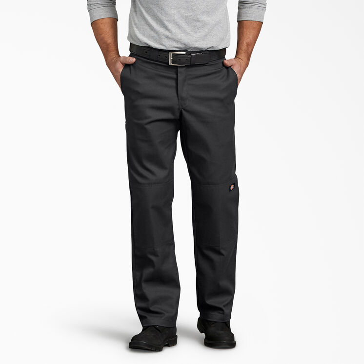 FLEX Regular Fit Double Knee Work Pants - Black &#40;BK&#41;