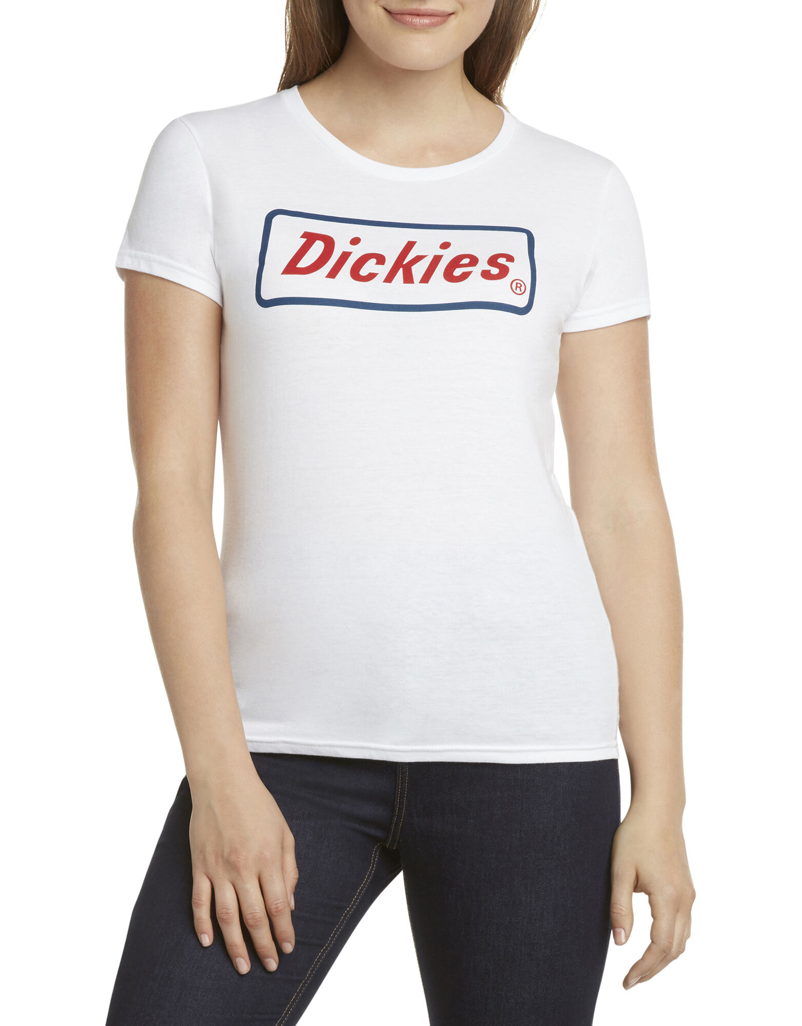 Dickies Girl Juniors Boxed Logo T Shirt