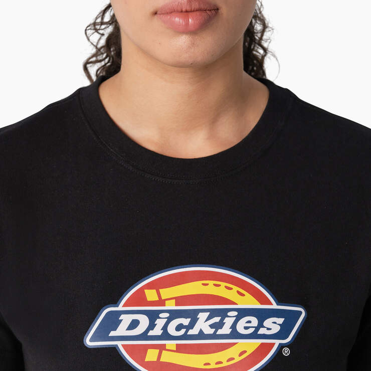 Women's Heavyweight Logo T-Shirt - Black (KBK) image number 5