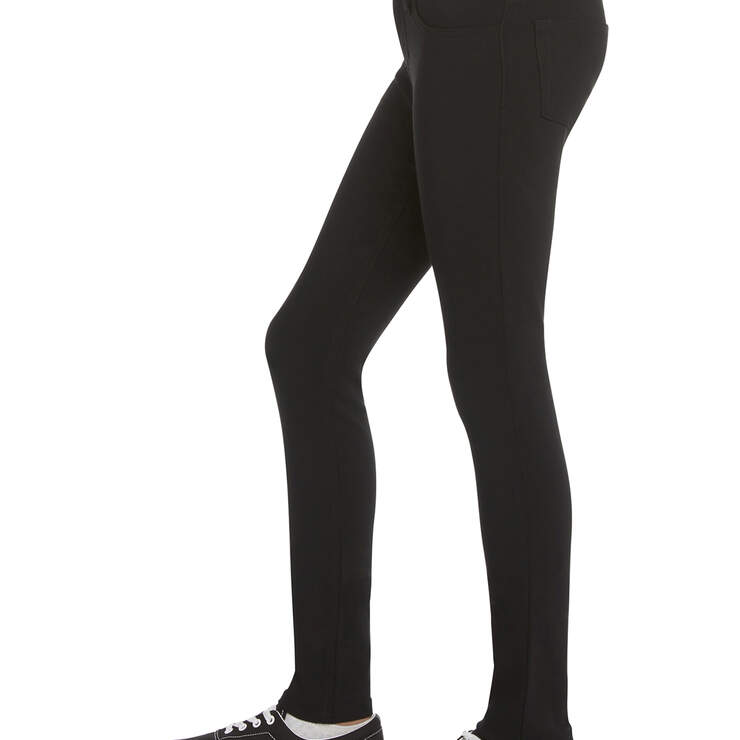 Dickies Girl Youth 5-Pocket Super Skinny Pants, 7-16 - Black (BLK) image number 3