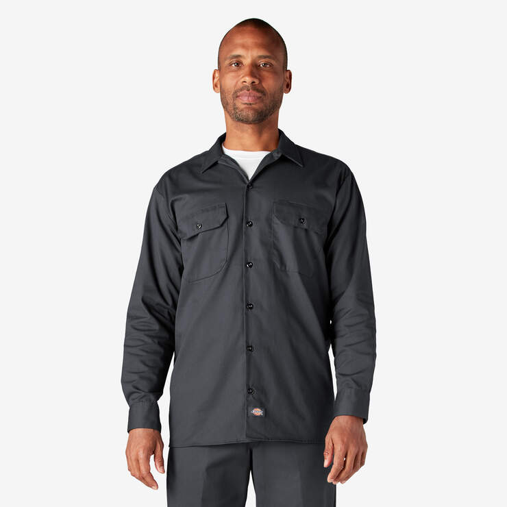 Long Sleeve Work Shirt - Charcoal Gray (CH) image number 1