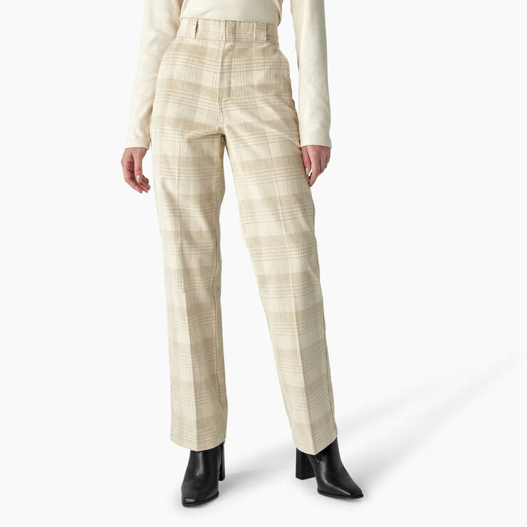 Women’s Alma Corduroy Pants - Light Corduroy Plaid (CGB) image number 1