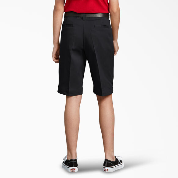 Girls&#39; Classic Fit Bermuda Shorts, 4-20 - Black &#40;BK&#41;