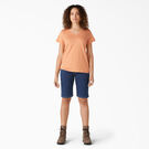 Women&rsquo;s Relaxed Fit Carpenter Shorts, 11&quot; - Stonewashed Dark Blue &#40;DSW&#41;