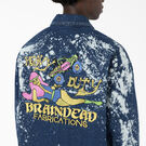 Brain Dead Bleached Denim Jacket - Bleached Indigo Blue &#40;BNB&#41;