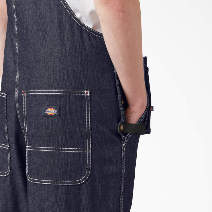 100 Year Denim Double Knee Bib Overalls - Indigo Blue (NB) image number 7