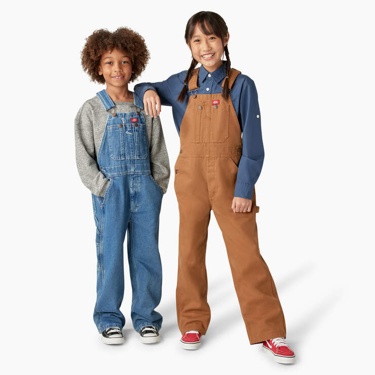 Kids' Duck Overalls, 4-20 - Rinsed Brown Duck (RBD) image number 7