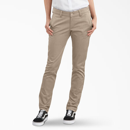 Women&#39;s Slim Fit Straight Leg Pants - Rinsed Desert Sand &#40;RDS&#41;