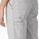 Women&rsquo;s Relaxed Fit Duck Carpenter Shorts, 11&quot; - Rinsed Alloy &#40;RAL&#41;