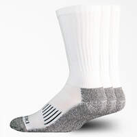 Heavyweight Crew Socks, Size 6-12, 3-Pack - White (WH)