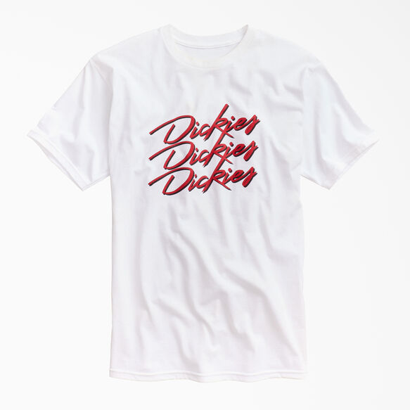 Retro Script Logo T-Shirt - White (WH)
