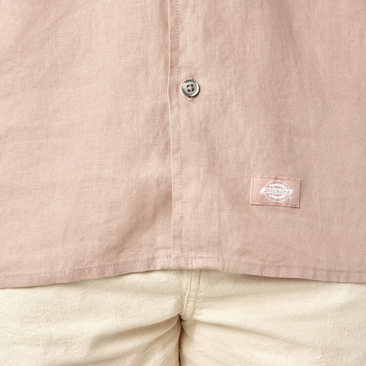 Dickies Premium Collection Linen Work Shirt - Fawn (H08) image number 9