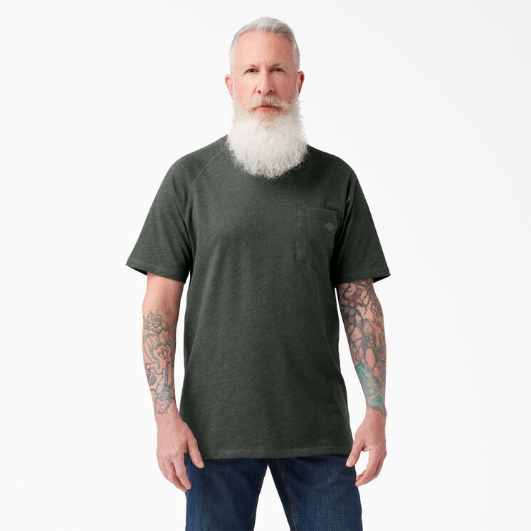 Cooling Short Sleeve Pocket T-Shirt - Hunter Green Heather &#40;HNH&#41;