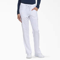 Women's EDS Essentials Drawstring Scrub Pants - White (DWH)