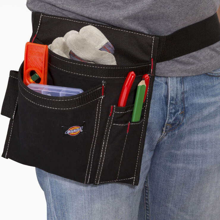 5-Pocket Work Apron with Side Tool Pouch - Black (BK) image number 4