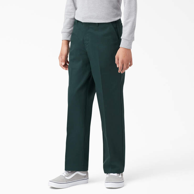 Boys' Classic Fit Pants, 4-20 - Hunter Green (GH) image number 1