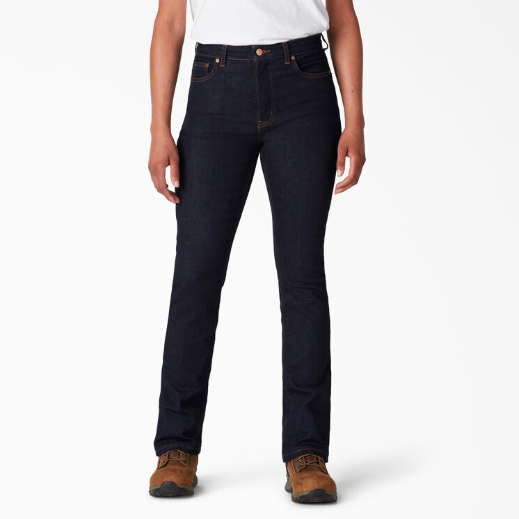 Women&#39;s Perfect Shape High Waist Bootcut Jeans - Rinsed Indigo Blue &#40;RNB&#41;