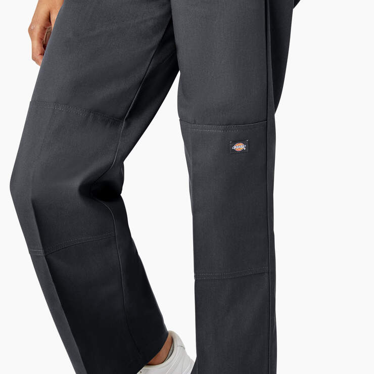 Women’s Loose Fit Double Knee Work Pants - Charcoal Gray (CH) image number 7