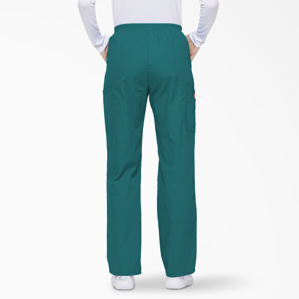 Women&#39;s EDS Signature Tapered Leg Cargo Scrub Pants - Teal &#40;DTL&#41;
