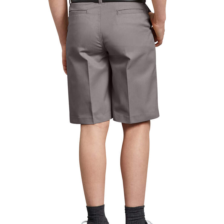 Boys' FlexWaist® Flat Front Shorts, 4-7 - Silver (SV) image number 2