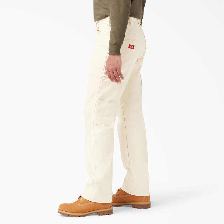 Relaxed Fit Straight Leg Painter's Pants - Natural Beige (NT) image number 3