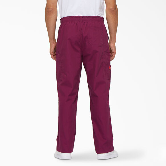 Men&#39;s EDS Signature Cargo Scrub Pants - Wine &#40;WIN&#41;