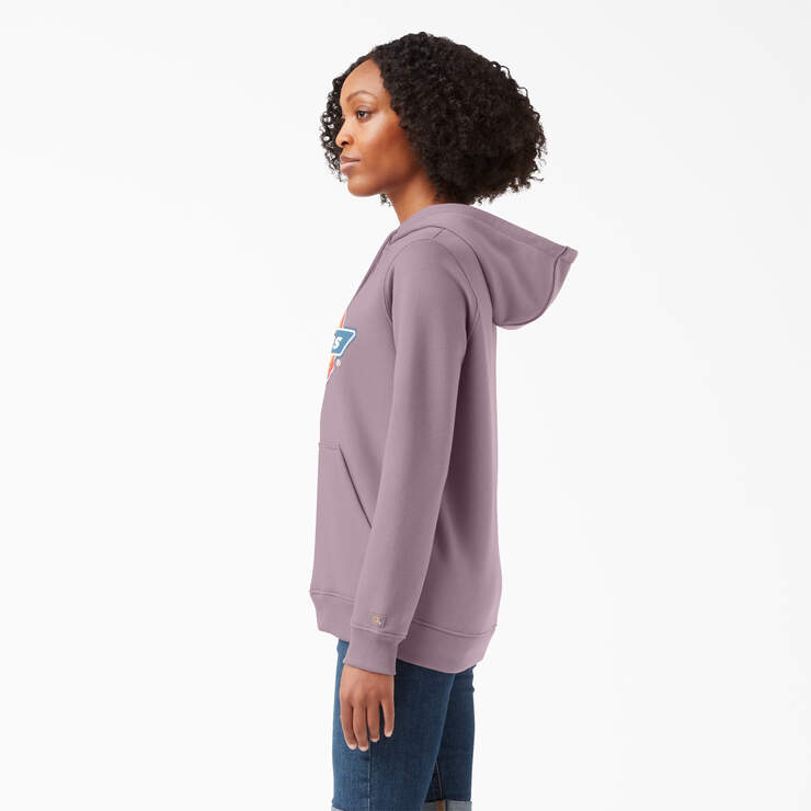 Women's Water Repellent Logo Hoodie - Lilac (LC) image number 3