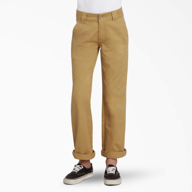 Boys’ Relaxed Fit Utility Pants - Dark Tan (DT) image number 1