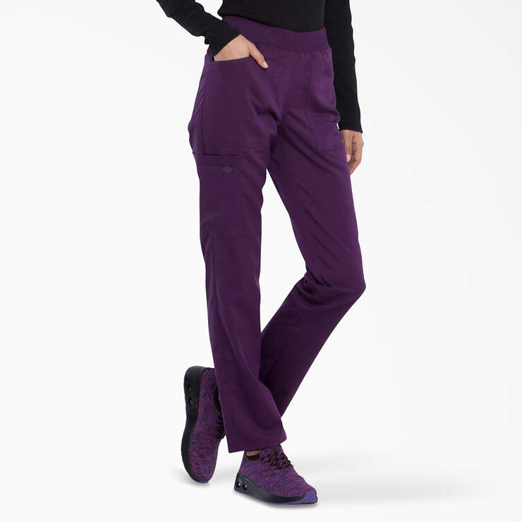 Women's Balance Scrub Pants - Purple Eggplant (EGG) image number 4