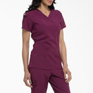 Women&#39;s EDS Essentials V-Neck Scrub Top - Wine &#40;WIN&#41;