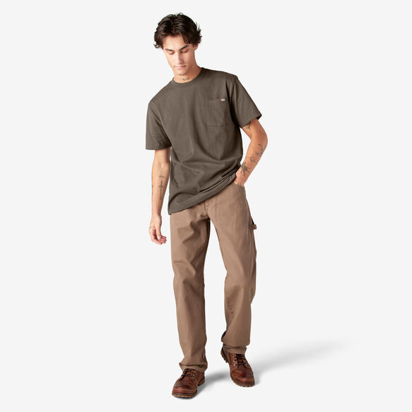 Heavyweight Short Sleeve Pocket T-Shirt - Chocolate Brown &#40;CB&#41;