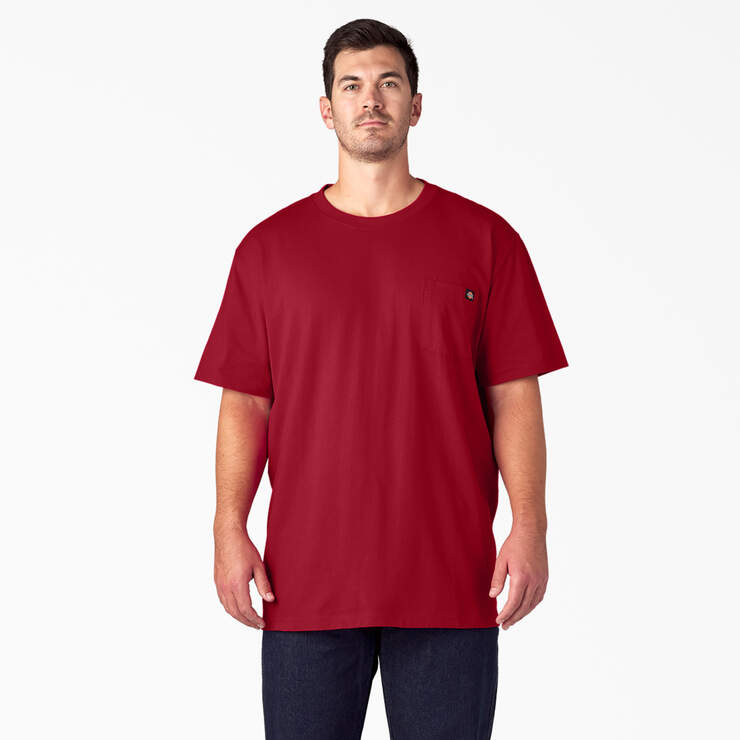 Heavyweight Short Sleeve Pocket T-Shirt - English Red (ER) image number 5
