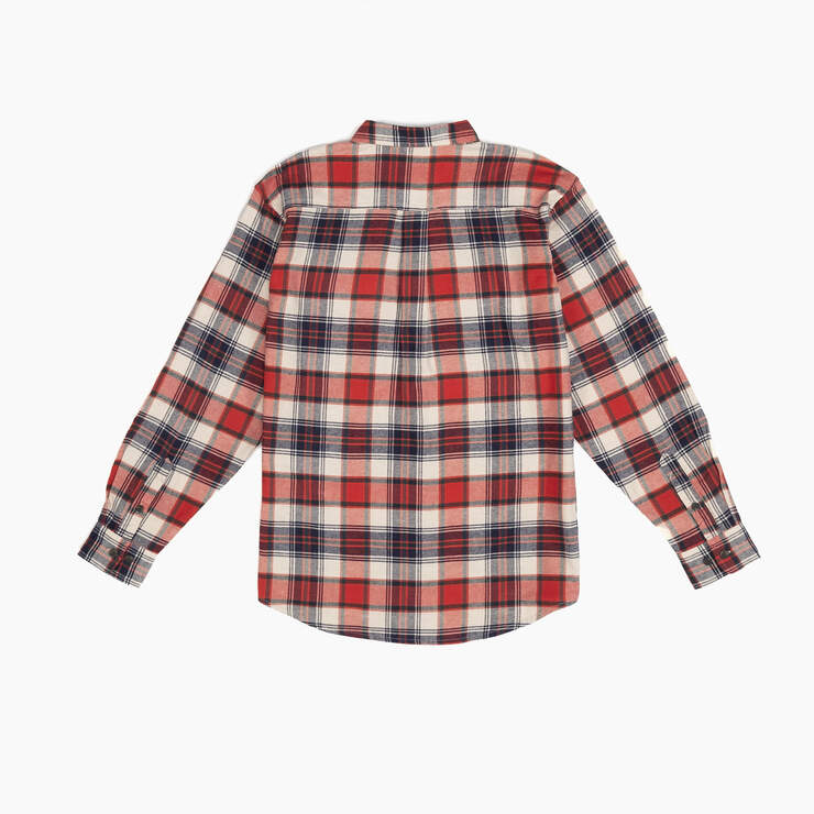 FLEX Long Sleeve Flannel Shirt - Molten Lava/Oatmeal Plaid (B2G) image number 2