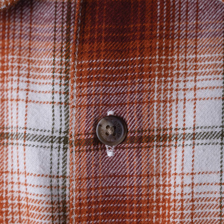Ronnie Sandoval Brushed Flannel Shirt - Burnt Ombre Plaid (OB2) image number 6