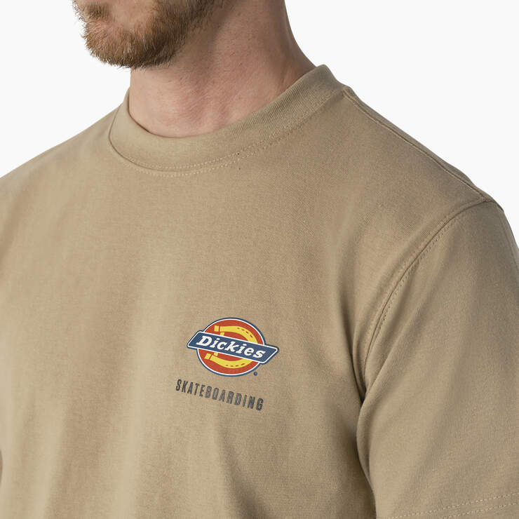 Dickies Skateboarding Regular Fit Chest Logo T-Shirt - Desert Sand (DS) image number 6