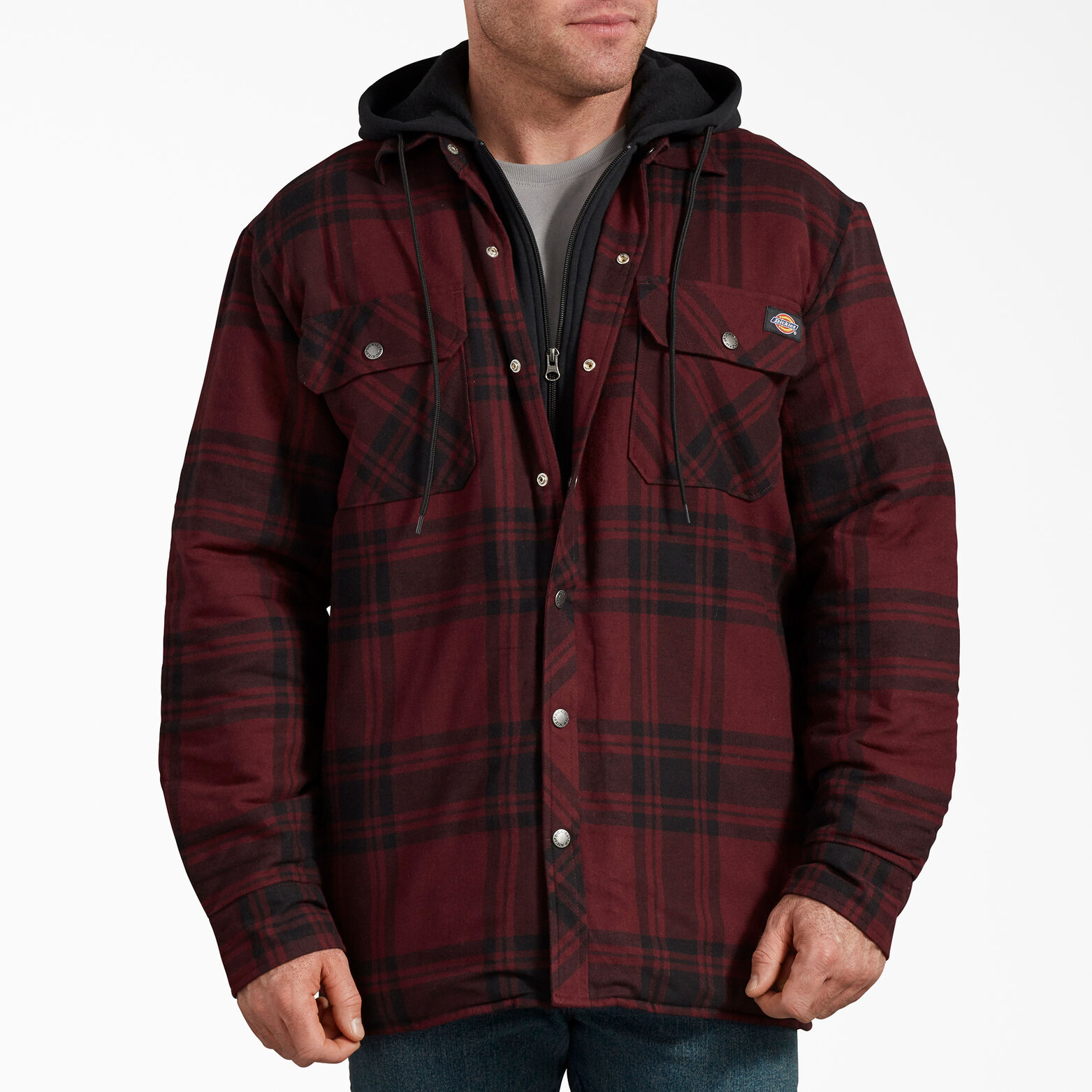 Men's Wrangler® Heavyweight Plaid Sherpa Lined Shirt Jacket | Mens Warm Quilted  Lined Cotton Jackets With Hood Button Down Zipper Long Sleeve Plaid Jackets  