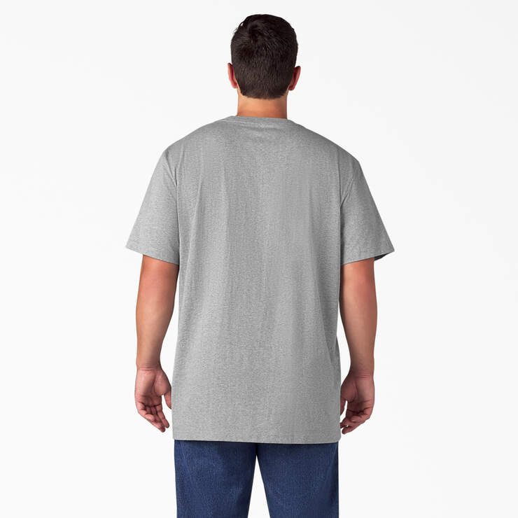 Heavyweight Short Sleeve Pocket T-Shirt - Heather Gray (HG) image number 5