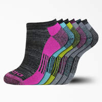 Women's Moisture Control Free Run No Show Socks, Size 6-9, 6-Pack - Black (BK)