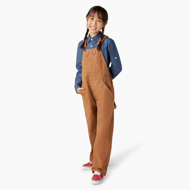 Kids' Duck Overalls, 4-20 - Rinsed Brown Duck (RBD) image number 3