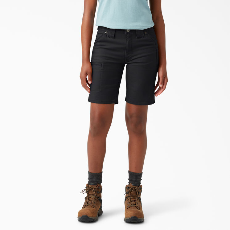 Women&#39;s FLEX DuraTech Straight Fit Shorts, 9&quot; - Black &#40;BKX&#41;