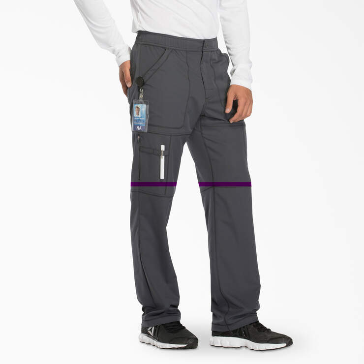 Men's Dynamix Cargo Scrub Pants - Pewter Gray (PEW) image number 3