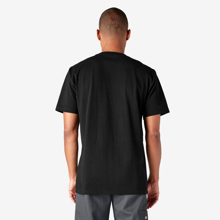 Heavyweight Short Sleeve Pocket T-Shirt - Black (BK) image number 2