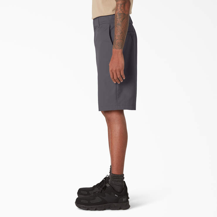 Cooling Active Waist Shorts, 11" - Charcoal Gray (CH) image number 3