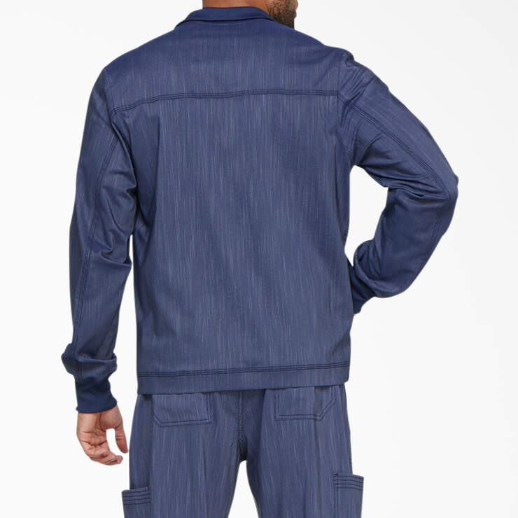 Men's Advance Two-Tone Twist Scrub Jacket - Navy Blue (NVY) image number 2