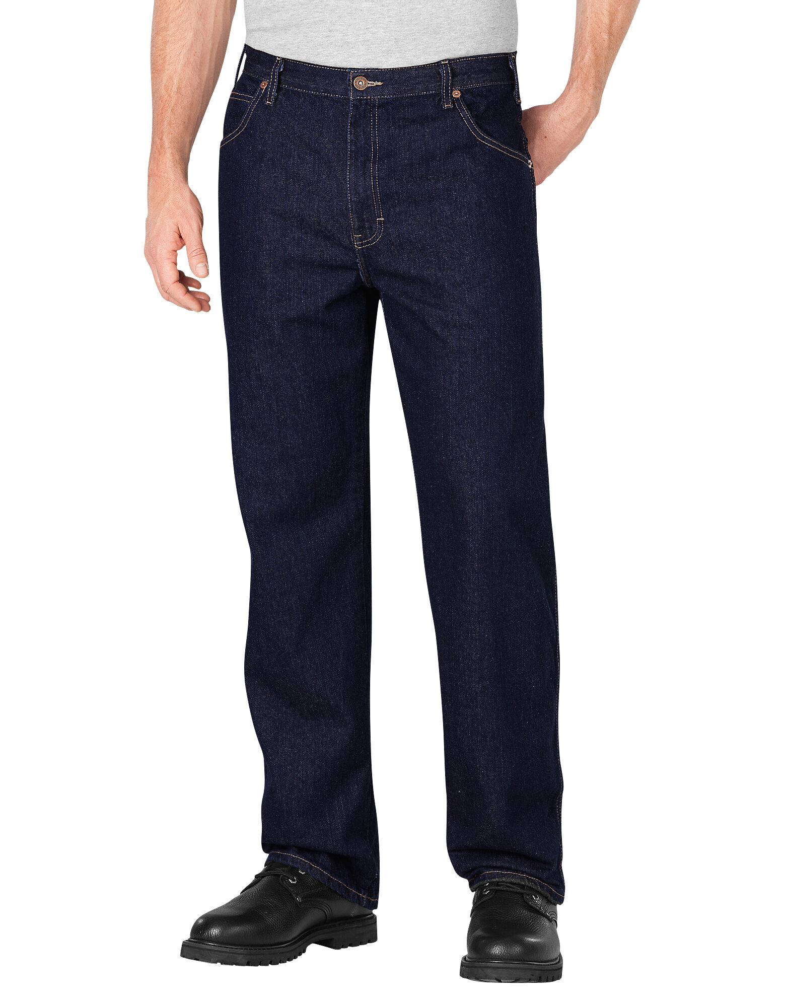 Loose Fit Straight Leg 5-Pocket Denim Jean | Mens Jeans | Dickies