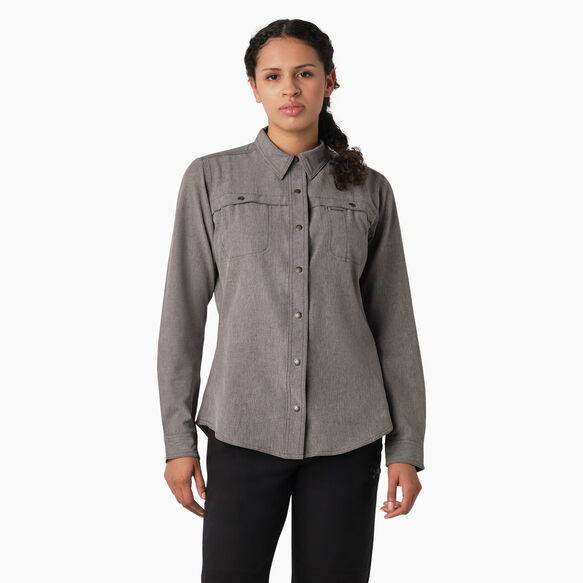 Women&#39;s Cooling Roll-Tab Work Shirt - Graphite Gray &#40;GAD&#41;