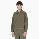 Duck Contrast Stitch Jacket - Stonewashed Military Green &#40;SMW&#41;
