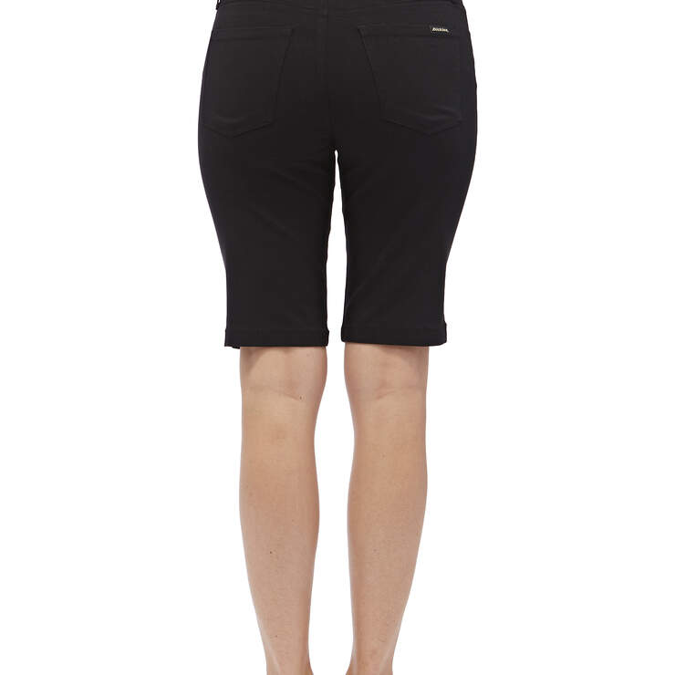 Dickies Girl Juniors' 5-Pocket 11" Bermuda Shorts - Black (BLK) image number 2