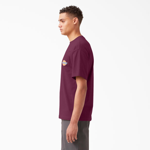 Chest Logo Pocket T-Shirt - Grape Wine &#40;GW9&#41;